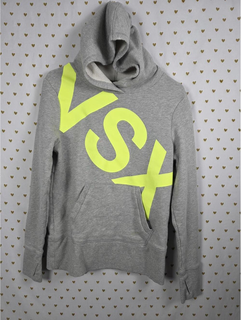 Victorias Secret VSX Open Back Hoodie Sweater Pullover Active SPORT Top Small
